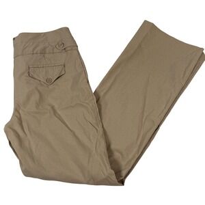 Dalia Collection Pants Womens 6 Beige Straight Leg Stretch Dress Career Office